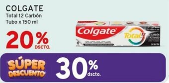 Mifarma COLGATE Total 12 Carbón Tubo x 150 ml oferta