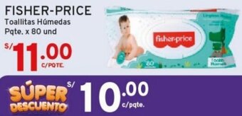Mifarma FISHER-PRICE Toallitas Húmedas Pqte x 80 und oferta