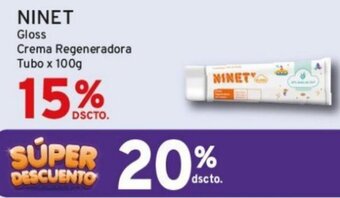 Mifarma NINET Gloss Crema Regeneradora Tubo x 100g oferta