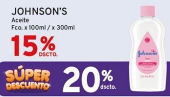 Mifarma JOHNSON'S Aceite Fco x 100ml/ x 300ml oferta