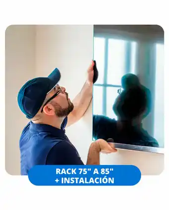 Tiendas EFE Servicio de instalación de tv + rack móvil soportex 75"; a 85"; para lima metropolitana oferta