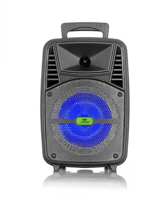 Tiendas EFE Equipo de sonido souvenir 8"; ev1002 portátil led mic fm sd+usb sin cargador oferta