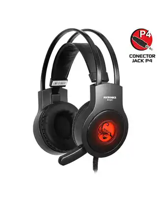 Tiendas EFE Audífonos gamer micronics scorpio1 graphene hg814+p4 led con micro usb oferta