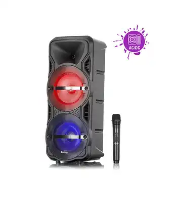 Tiendas EFE Sound system folie mx300v tower led fm usb microsd mic oferta