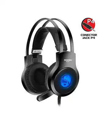 Tiendas EFE Audífonos gamer micronics scorpio hg813 p4 led con micrófono vibrador oferta