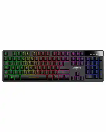 Tiendas EFE Teclado gamer micronics neon+ mic k709 multimedia - negro oferta