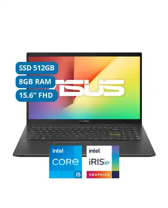 Tiendas EFE Laptop asus 15.6"; fhd core i5-11g7 8gb 512ssd k513ea-bn800t oferta