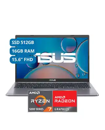 Tiendas EFE Laptop asus 15"; fhd amd ryzen 7 8gb 512ssd m515ua-bq398t oferta
