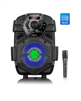 Tiendas EFE Equipo de sonido extasis 6.5"; ev1006 portátil led mic fm sd+usb oferta