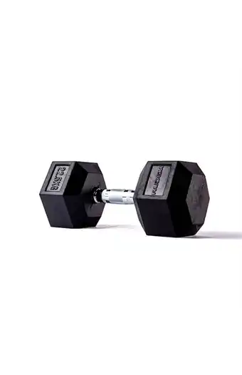 Tiendas EFE Rubber coated hex dumbbell (unidad) 22.5kg oferta