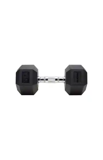 Tiendas EFE Rubber coated hex dumbbell (par) 12.5kg oferta