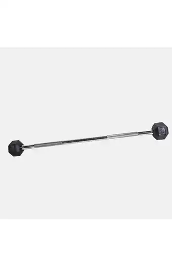 Tiendas EFE Rubber hexagon barbell 10 kg oferta