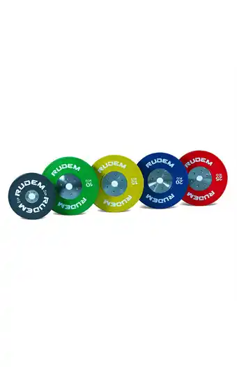Tiendas EFE Competition bumpers plates: 5kg, 10kg, 15kg, 20kg, 25kg oferta