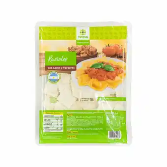 Tottus Ravioles con carne y verdura congelados oferta