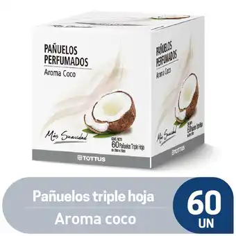 Tottus Pañuelos triple hoja aroma a coco oferta