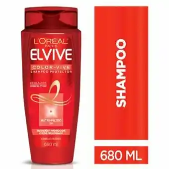 Tottus Shampoo elvive color vive cab tenido bot x 680ml oferta