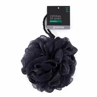 Tottus Esponja baño nylon gris oferta