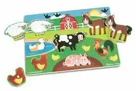Tottus Rompecabezas perilla granja 8pzas oferta