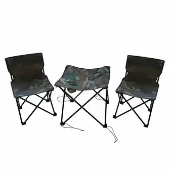 Tottus Set de 2 sillas mas mesa camuflado oferta