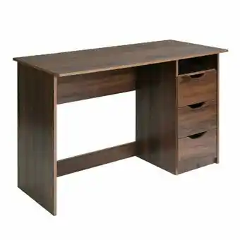 Tottus Escritorio walnut 3 cajones oferta