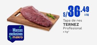 Makro Tapa de res TERNEZ Profesional x kg oferta