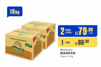 Makro Manteca MANPAN Caja x 10 kg oferta