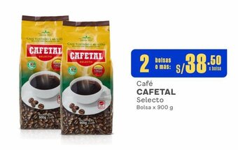 Makro Café CAFETAL Selecto Bolsa x 900 g x 2 bolsas oferta
