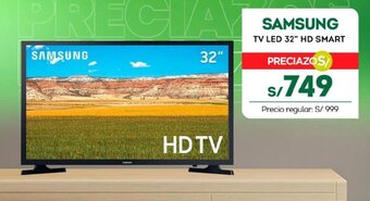 Tottus SAMSUNG TV LED 32" HD SMART oferta