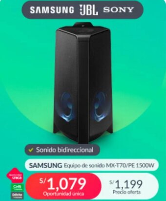 Falabella SAMSUNG Equipo de sonido MX-T70/PE 1500W oferta