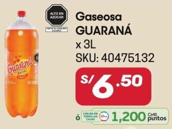 Hiperbodega Precio Uno GUARANÁ Gaseosa x 3L oferta