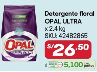 Hiperbodega Precio Uno OPAL ULTRA Detergente floral x 2.4 kg oferta