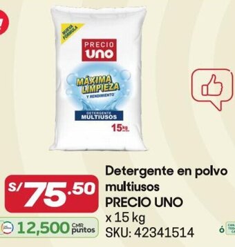 Hiperbodega Precio Uno PRECIO UNO Detergente en polvo multiusos 15kg oferta
