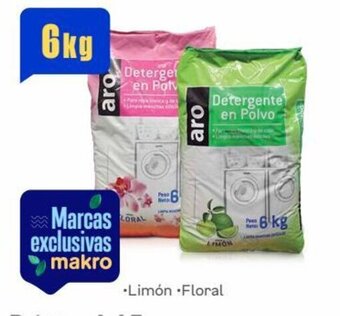 Makro Detergente en polvo ARO Bolsa x 6 kg oferta