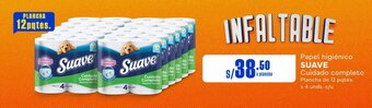 Makro Papel higiénico SUAVE Cuidado completo Plancha de 12 pqtes. x 4 unds. c/u oferta