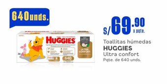 Makro Toallitas húmedas HUGGIES Ultra confort Pqte. de 640 unds. oferta