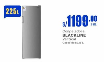 Makro Congeladora BLACKLINE Vertical Capacidad: 225 L oferta