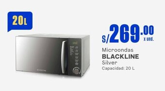 Makro Microondas BLACKLINE Silver Capacidad: 20 L oferta