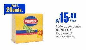 Makro Paño absorbente VIRUTEX Tradicional Pqte. de 20 unds. oferta