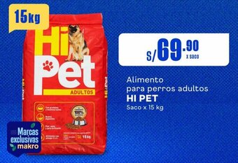 Makro Alimento para perros adultos HI PET Saco x 15 kg oferta