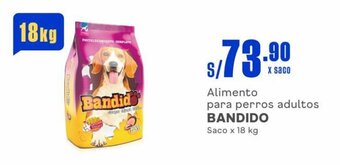 Makro Alimento para perros adultos BANDIDO Saco x 18 kg oferta
