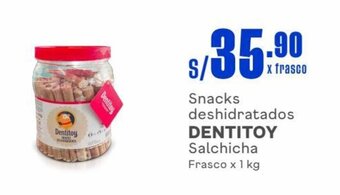 Makro Snacks deshidratados DENTITOY Salchicha Frasco x 1 kg oferta