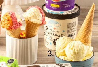Metro Helado Vainilla, Vainilla-Chip, Vainilla-Choco, Lúcuma-Chips, Chocolate o Tricolor oferta