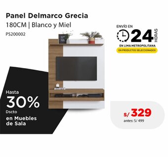 La Curacao Panel Delmarco Grecia 180CM | Blanco y Miel oferta