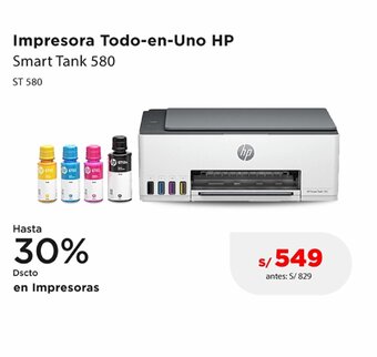 La Curacao HP Impresora Todo-en-Uno Smart Tank 580 oferta