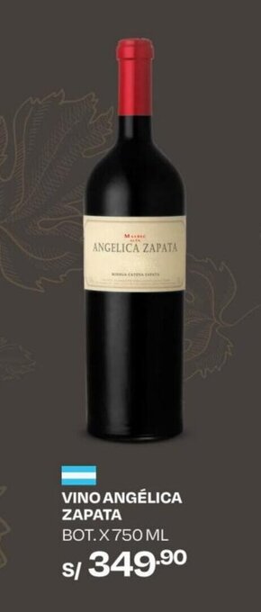 Wong VINO ANGÉLICA ZAPATA BOT. X 750 ML oferta