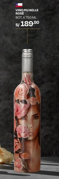 Wong VINO PIU BELLE ROSÉ BOT. X 750 ML oferta