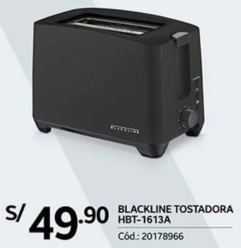 Plaza Vea BLACKLINE TOSTADORA HBT- 1613A oferta