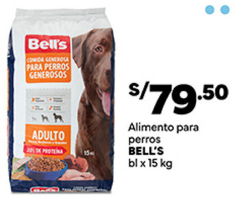 Plaza Vea BELL'S Alimento para perros bl x 15 kg oferta