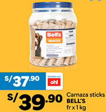 Plaza Vea Bell's Carnaza sticks fr x 1 kg oferta