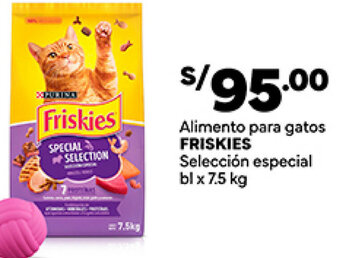 Plaza Vea Friskies Alimento para gatos FRISKIES Selección especial bl x 7.5 kg oferta